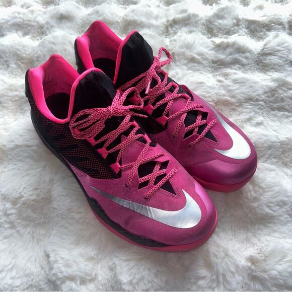 Nike Zoom Run The One Black Hyper Pink Breast Cancer Awareness Sneaker Shoe 13 - Picture 1 of 5